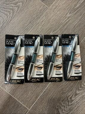 4X L'Oréal Voluminous Super Star Mascara #224 blackest black 🌸FIRM PRICE🌸